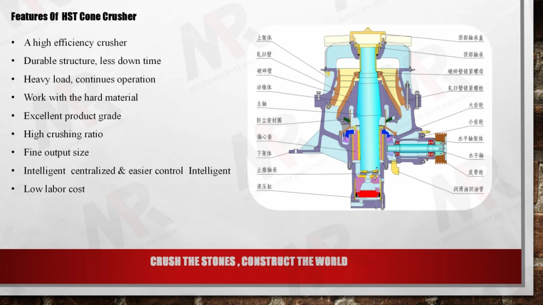 Stone Crusher Rock Hst Single Cylinder Hydraulic Cone Crusher