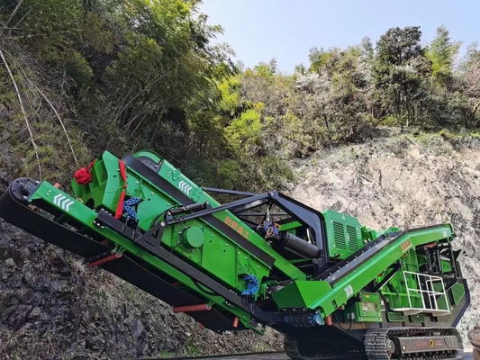 279Kw 230 t/h माइनिंग क्रशिंग एंड स्क्रीनिंग प्लांट पोर्टेबल जॉ रॉक क्रशर