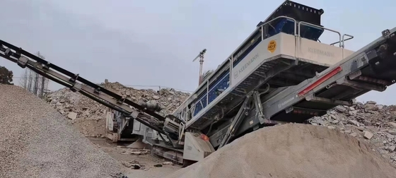 पोर्टेबल रॉक प्रयुक्त मोबाइल कोल्हू MR110 Z EVO2 ट्रैक 2018 में बनाया गया