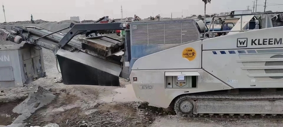 पोर्टेबल रॉक प्रयुक्त मोबाइल कोल्हू MR110 Z EVO2 ट्रैक 2018 में बनाया गया