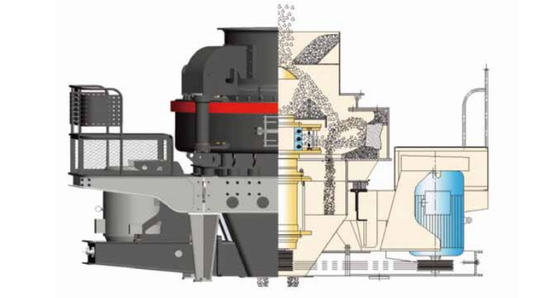 160Kw 540 TPH सैंड मेकर मशीन, क्वार्ट्ज स्टोन VSI वर्टिकल शाफ्ट इम्पैक्टर
